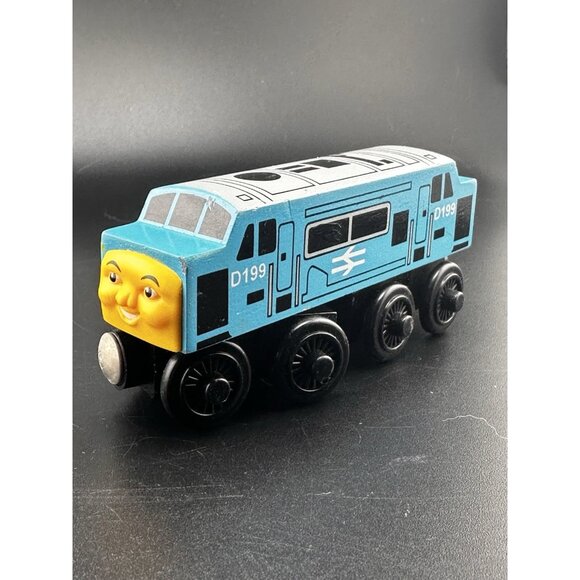 Britt Allcroft Thomas Train Engine Wooden Railway 2000 Diesel D199 EXCELLENT VTG - Picture 2 of 16